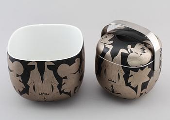 SKÅL OCH TERRIN, porslin, "Suomi", Timo Sarpaneva, Rosenthal Studio-linie, 425/500.