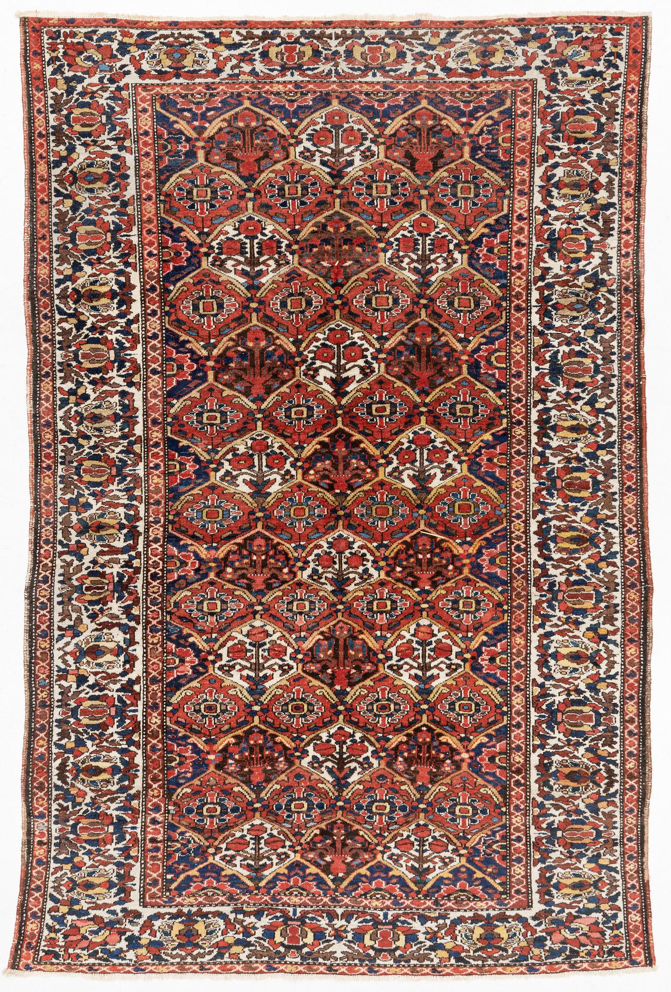 Matta, antik/semiantik Bakthiari, ca 297 x 192 cm.