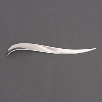 A PAPER KNIFE, polished steel. Allan Scharff, Royal Copenhagen.