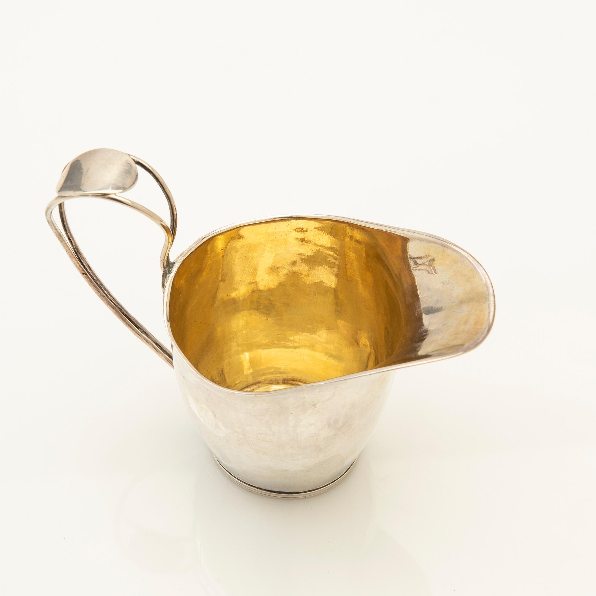 Cream jug, silver, Empire, 1818.