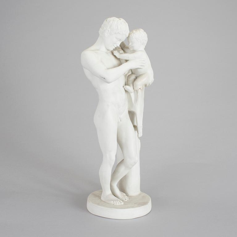 SKULPTUR, parian, F. Kiellberg, stämpelsignerad och daterad 1869, tillverkad mellan 1870-1907.