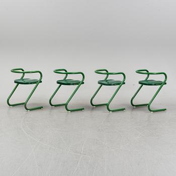 Börge Lindau & Bo Lindekrantz, stolar, 4 st, ur "S70"-serien, Lammek, 1970-tal.