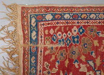 A CARPET, an antik Ziegler Mahal, ca 419,5 x 323,5 cm (as well as 1 cm flat weave at the ends).