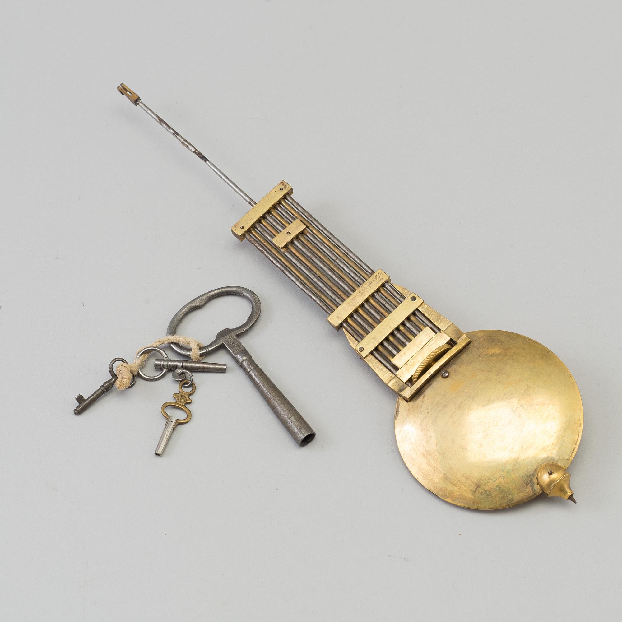 A french empire mantle clock, first half of the 19th century.