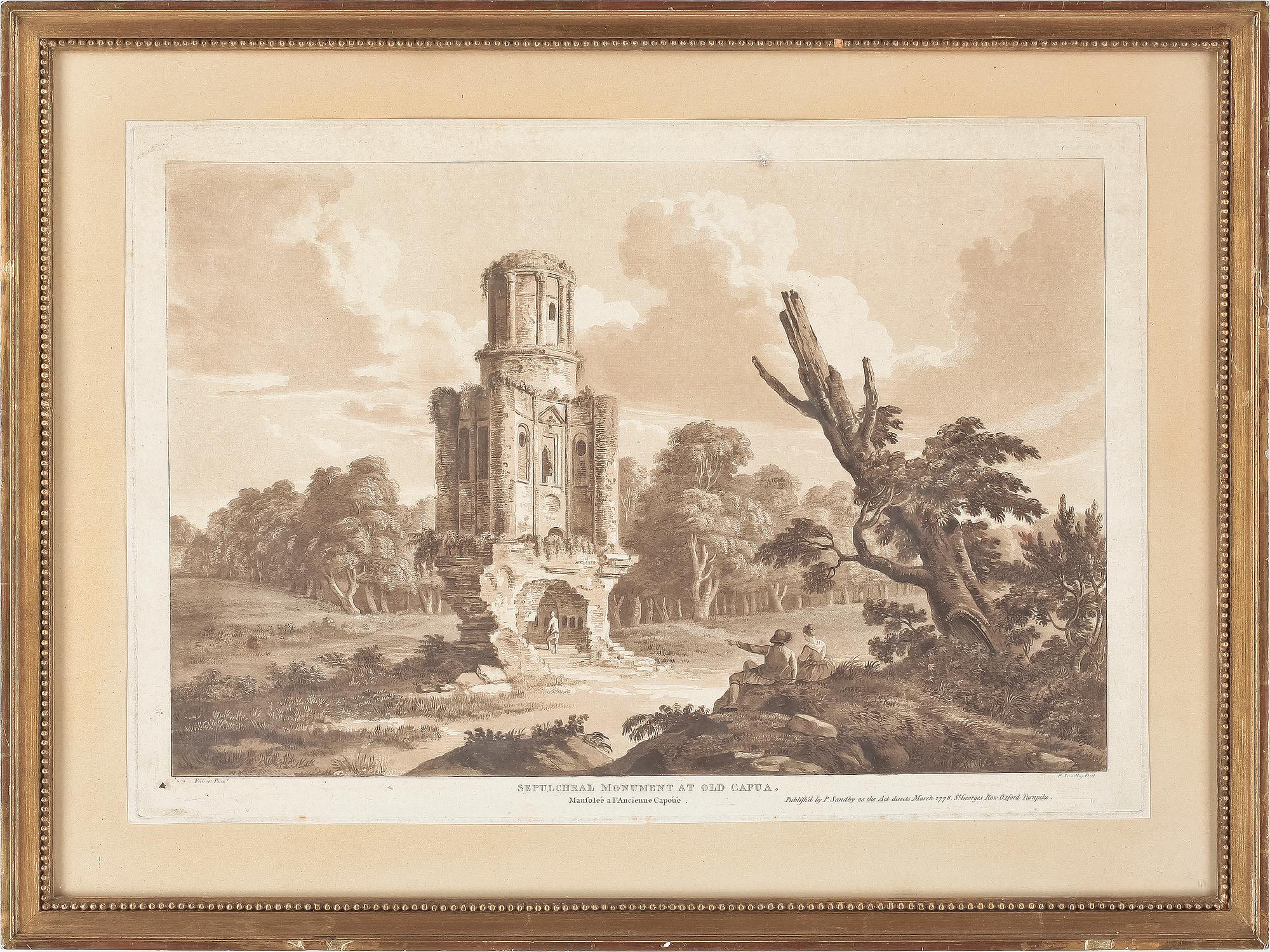 PAUL SANDBY, akvatintlavering, publicerad 1778.