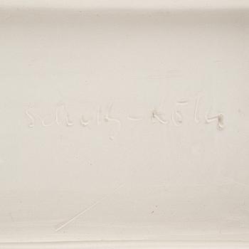 Karl Heinz Schultz-Köln, vas, samt relief, stengods, Arabia, Finland.