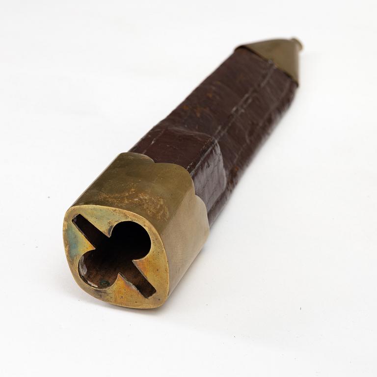 Combination weapon, Prison guard cutlass m/1865, with sheath.