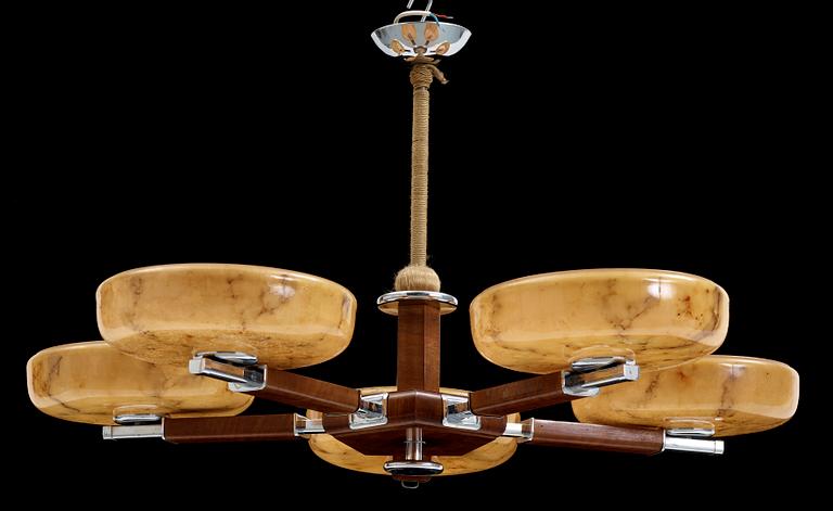 TAKLAMPA, art deco, 1920-30-tal. Höjd ca 46cm.