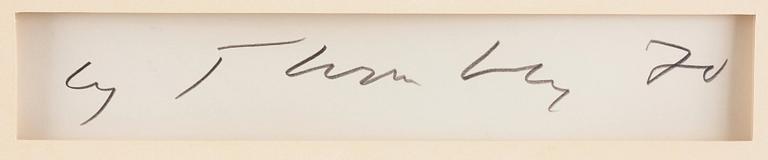 Cy Twombly, "Roman Notes I".