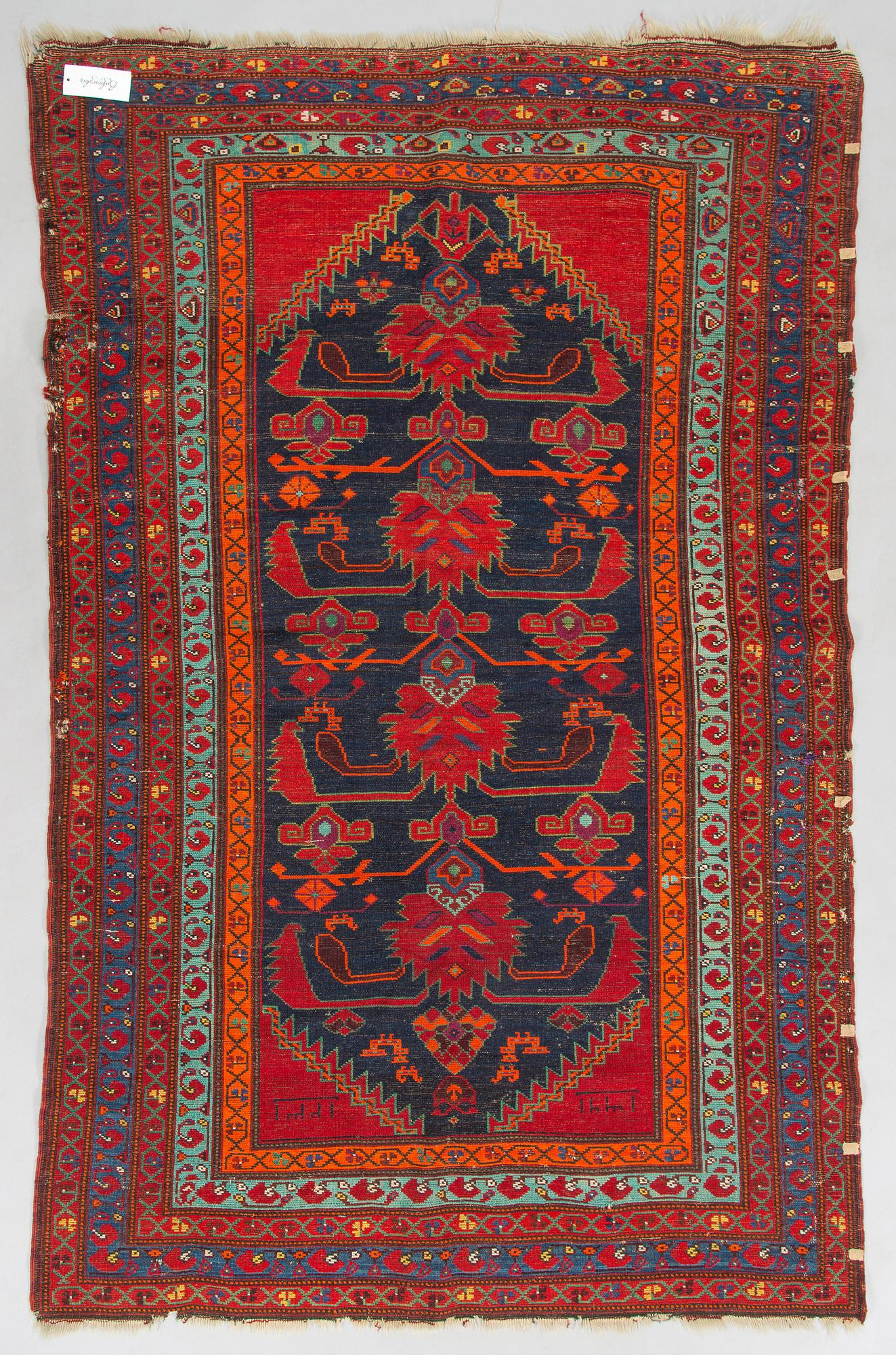 A kazak rug, south caucasus dated, ca. 201 x 135 cm.