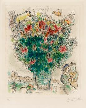 372. Marc Chagall, "Bouquet multicolore".