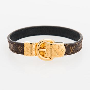 Louis Vuitton, "Fasten your LV" bracelet. Marked Louis Vuitton Paris, Made in Spain.