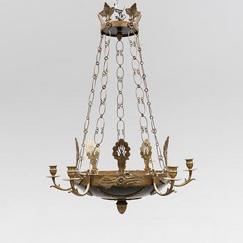 TAKAMPEL, empirestil, sekelskiftet 1900. Höjd ca 65 cm.