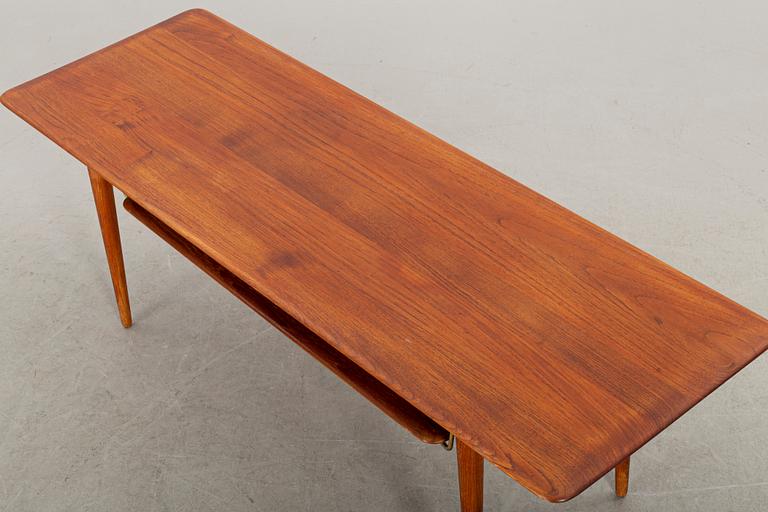 A teak sofa table by Peter Hvidt & Orla Moolgaard Nielsen, France & Søn, Denmark 1950/1960s.