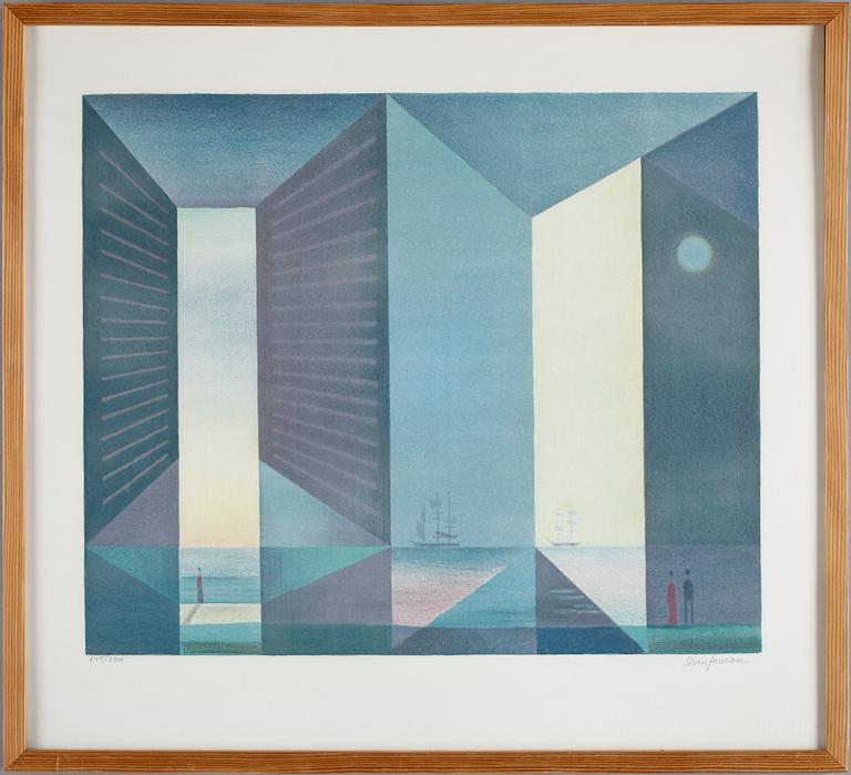 SVEN JONSON, färglitografi, 245/300, sign.