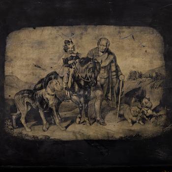 BRICKBORD / FÄLLBORD, senempire, 1800-talets mitt.