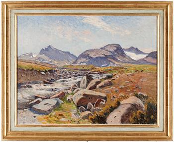 ANTON GENBERG, olja på duk. Signerad A. Genberg.
