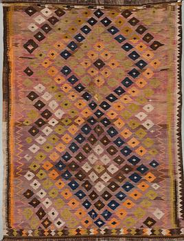 KELIM, semiantik, Uzbekistan. Ca 287x220 cm.