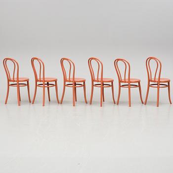 STOLAR, 6 st, Thonet, Wien, omkring 1900.