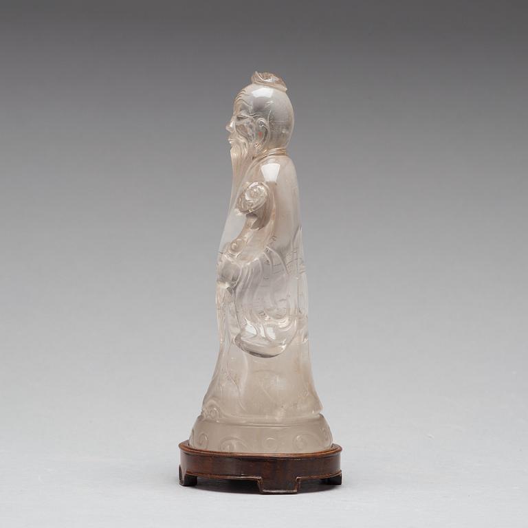 FIGURIN, bergkristall. Sen Qing dynasti.