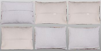 A set of six Anatolian Kilim cushion covers, approx. 70 x 50 cm.