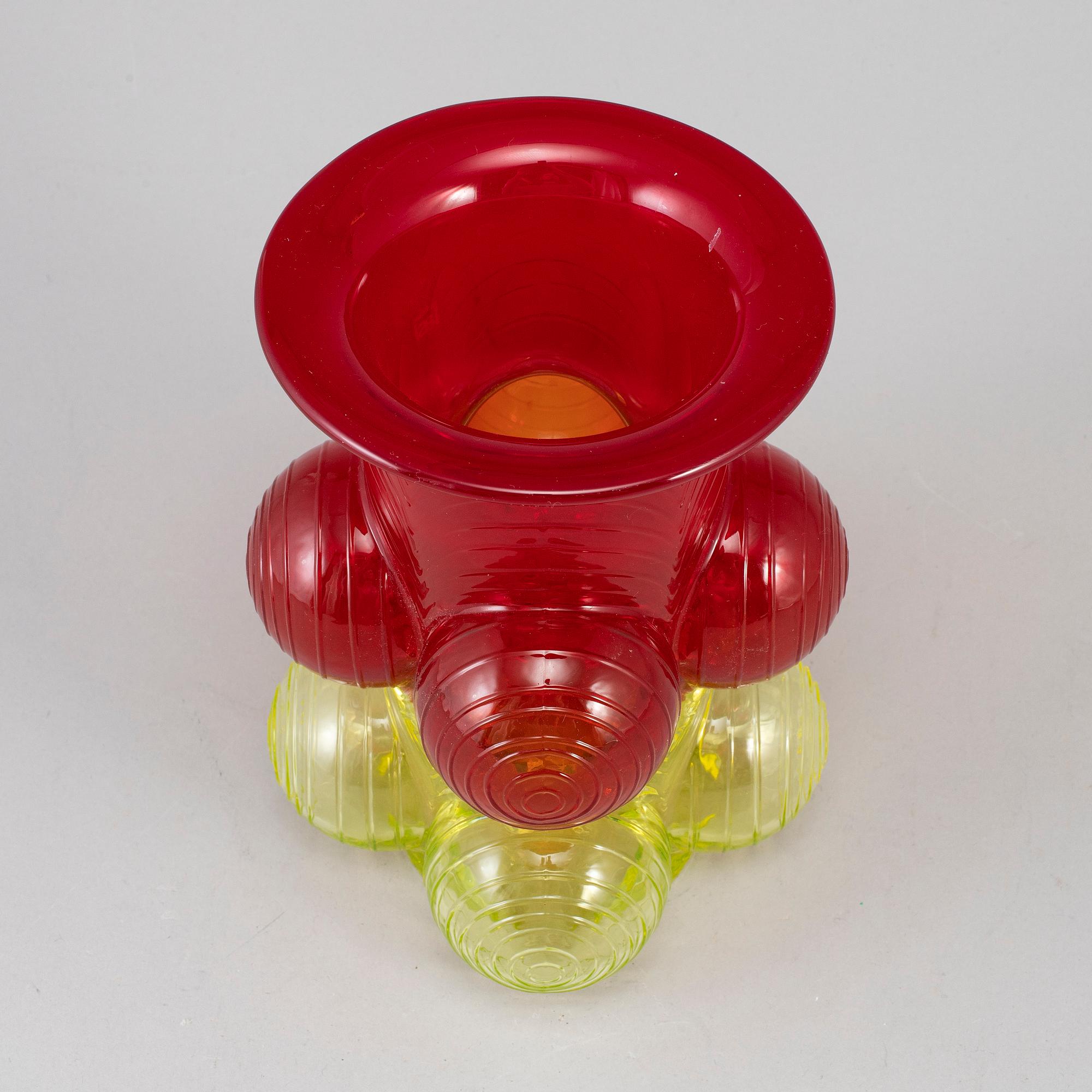 NANNY STILL, vas, glas, "Pajazzo", Riihimäen Lasi Oy, Finland, 1970-tal.