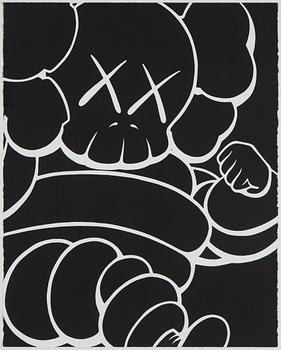 KAWS, "Running Chum", 2000, seriegraph, signed and numbered 38/50.