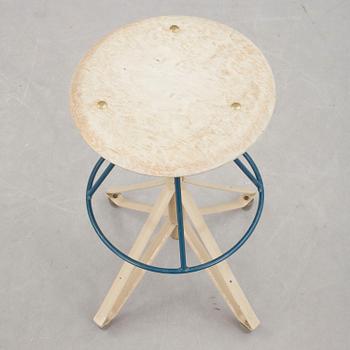 PALL, metall, "Hema-stolen" Industristolar AB, Stockholm, 1960-tal.