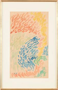 NELL WALDEN, akvarell, monogramsignerad.