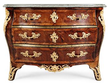 454. A Swedish Rococo commode by L. Nordin.