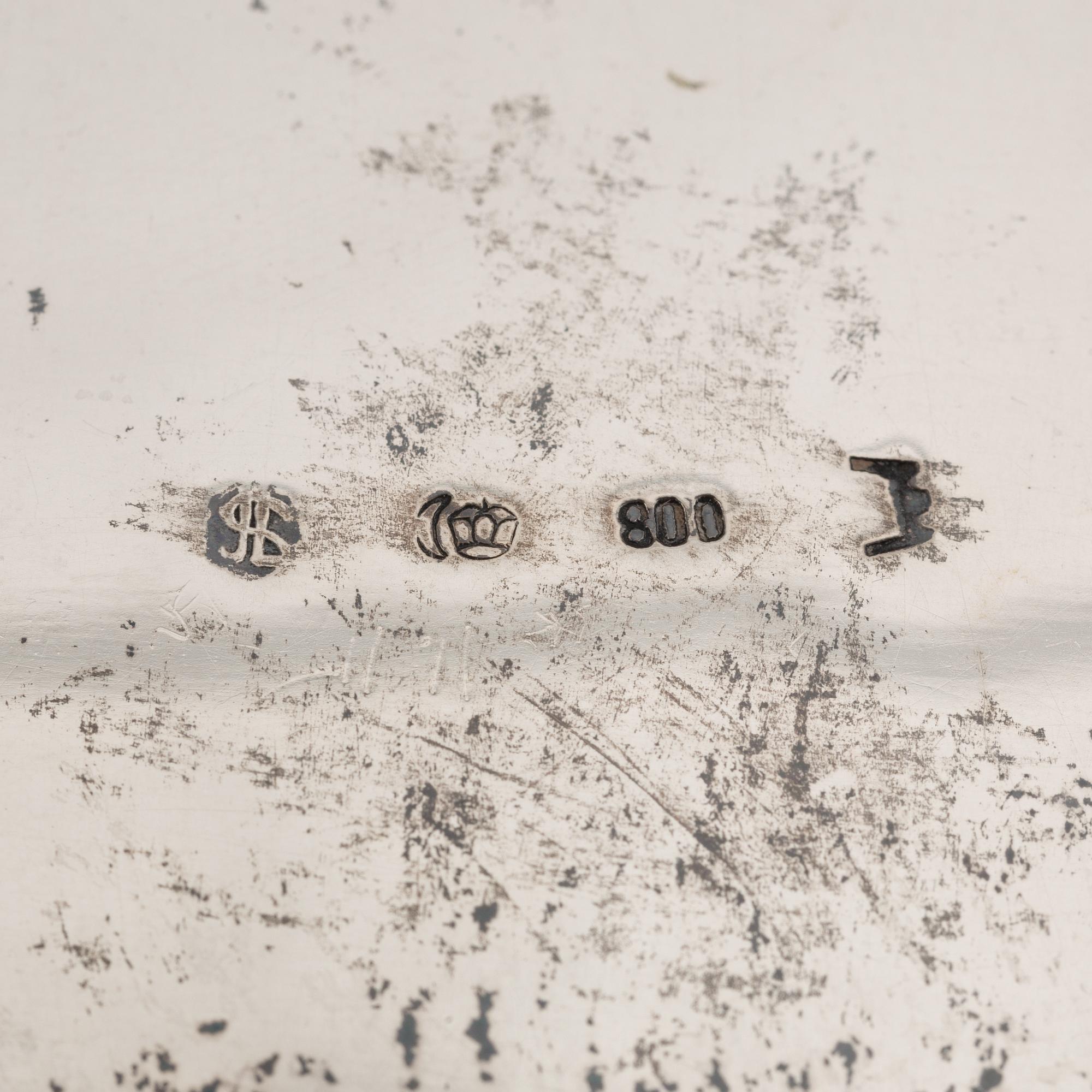 A German rococo style silver tea- and coffee service.