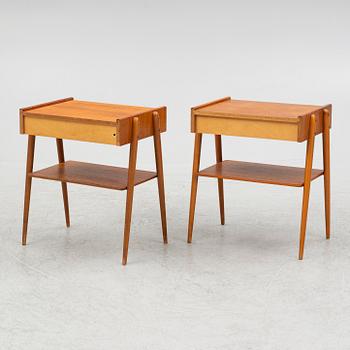 Sängbord, ett par, 1960-tal.