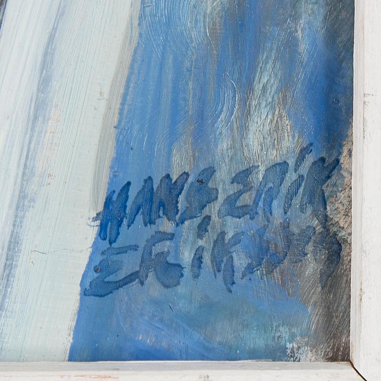 HANS-ERIK ERIKSSON, olja på pannå, signerad.