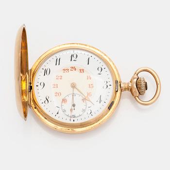 Pocket watch, hunter, 51.5 mm.