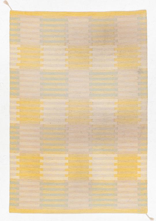 Carl Malmsten, matta "Capella, gul", rölakan, ca 240 x 164 cm, signerad CM.