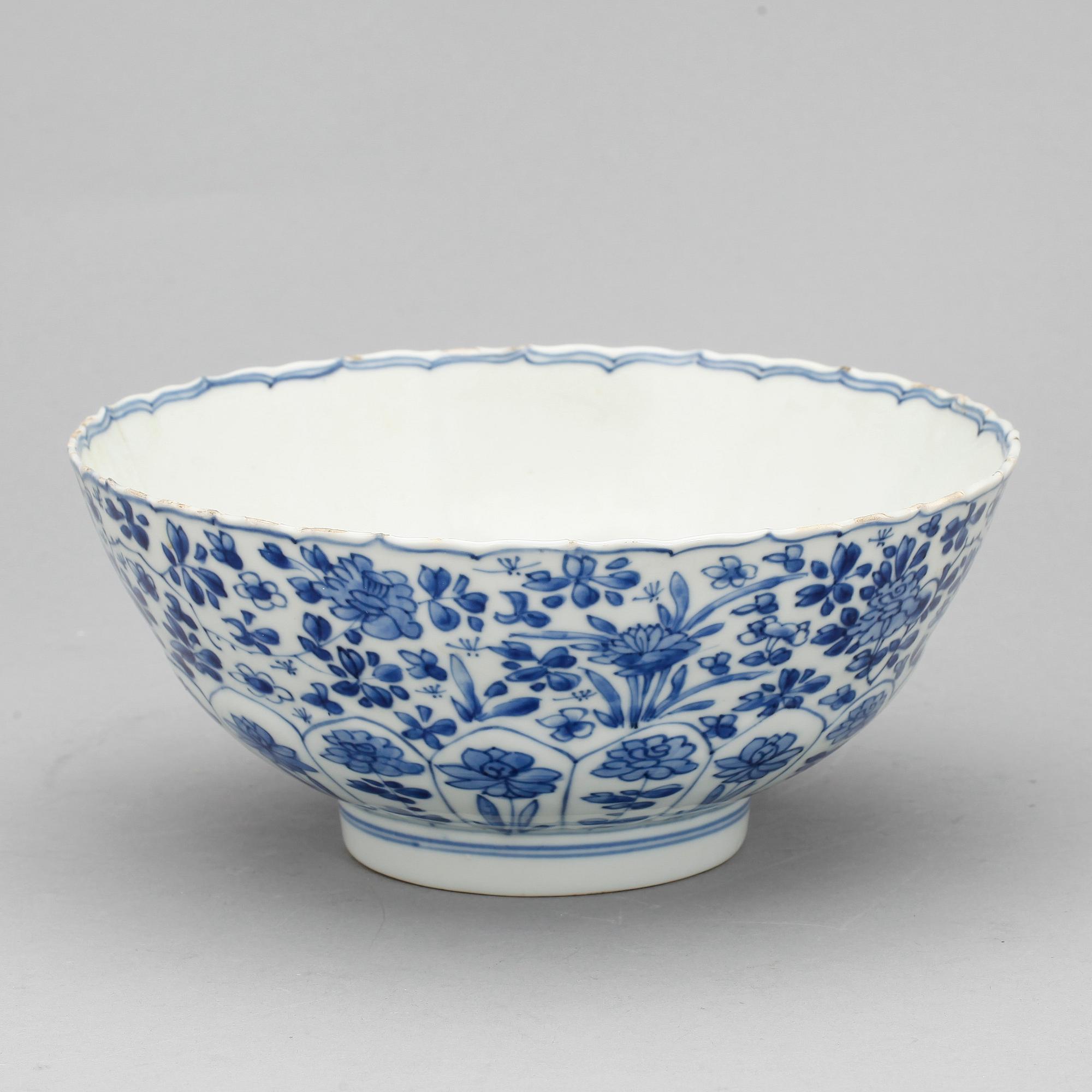 SKÅL, porslin, Qingdynastin Kangxi (1662-1722).