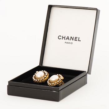 A Pair of 1970s Strass Earrings.