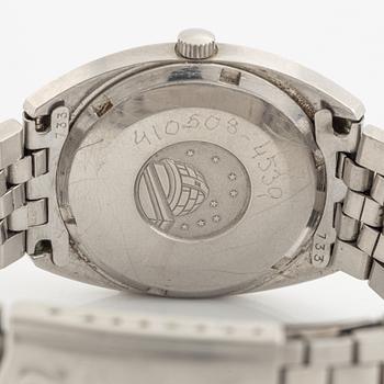 Omega, Constellation, "C", "Linen Dial", armbandsur, 35 mm.