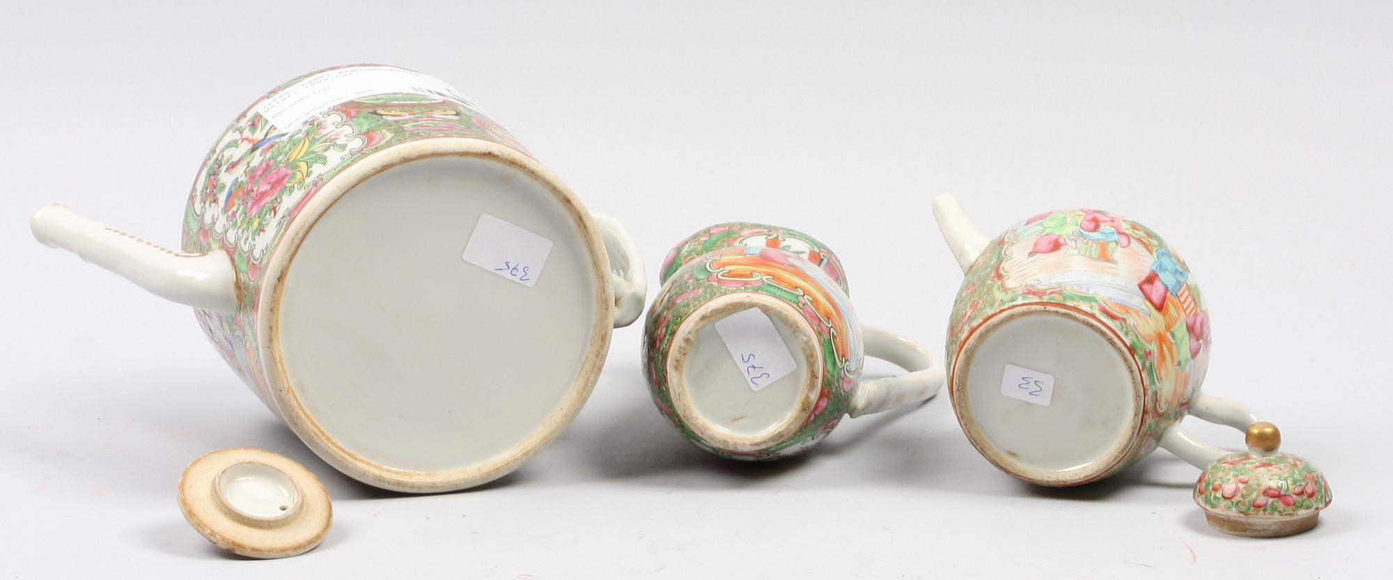 PARTI KANTONPORSLIN, 3 delar, 1800-tal.