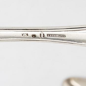 Matskedar, 7 st, silver, Sverige, 1700-1800-tal.