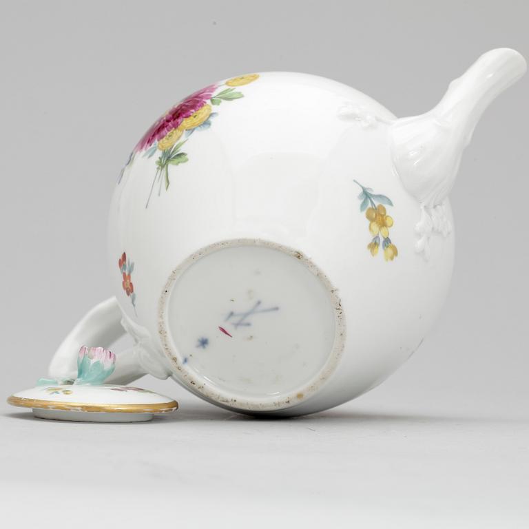 TEKANNA, porslin, Meissen, 18/1900-tal.