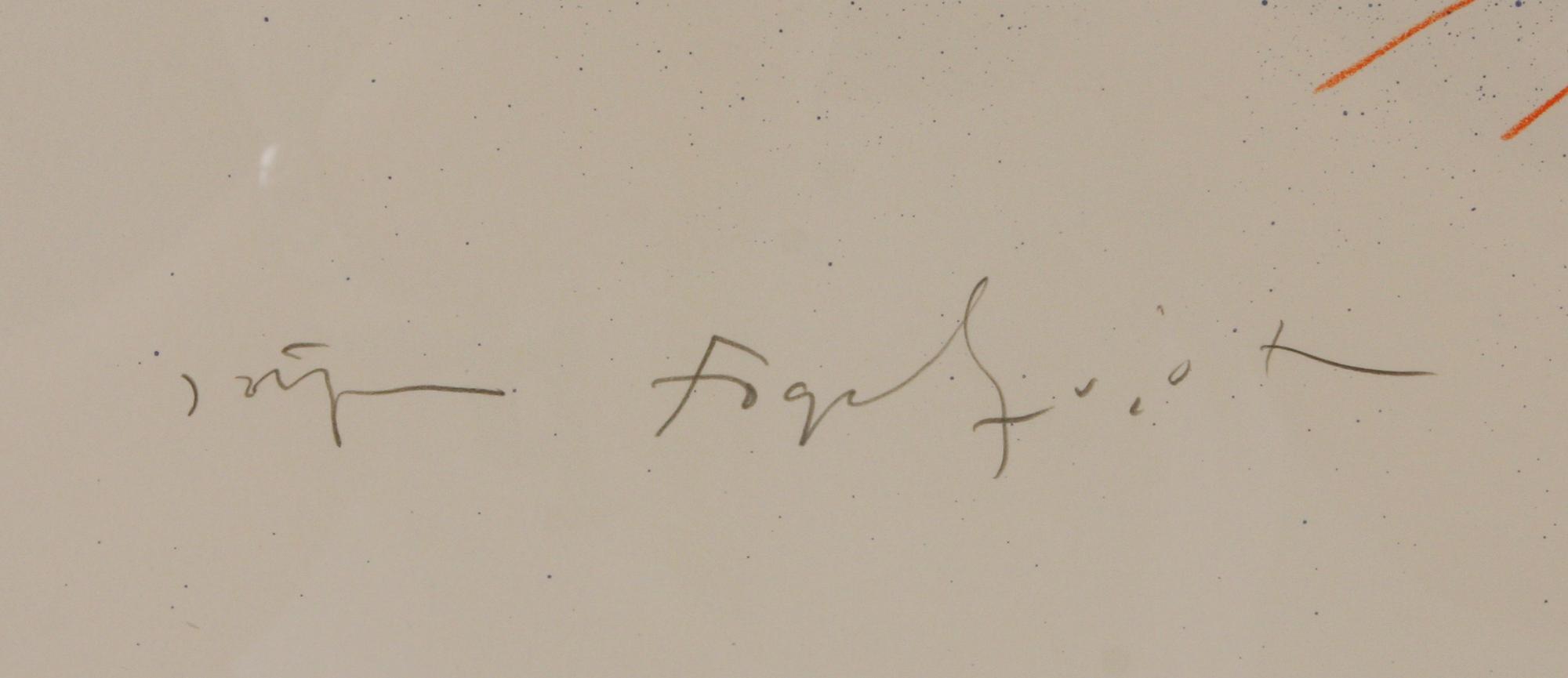 JÖRGEN FOGELQUIST, färglitografi, sign o numr 12/150.