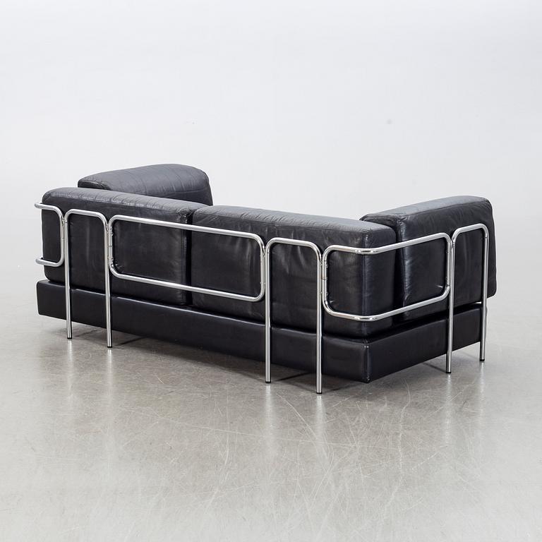 A Swedish 1970/80's leather sofa.