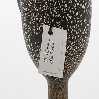 Oiva Toikka, a 'Heron' glass bird, signed O. Toikka Nuutajärvi.