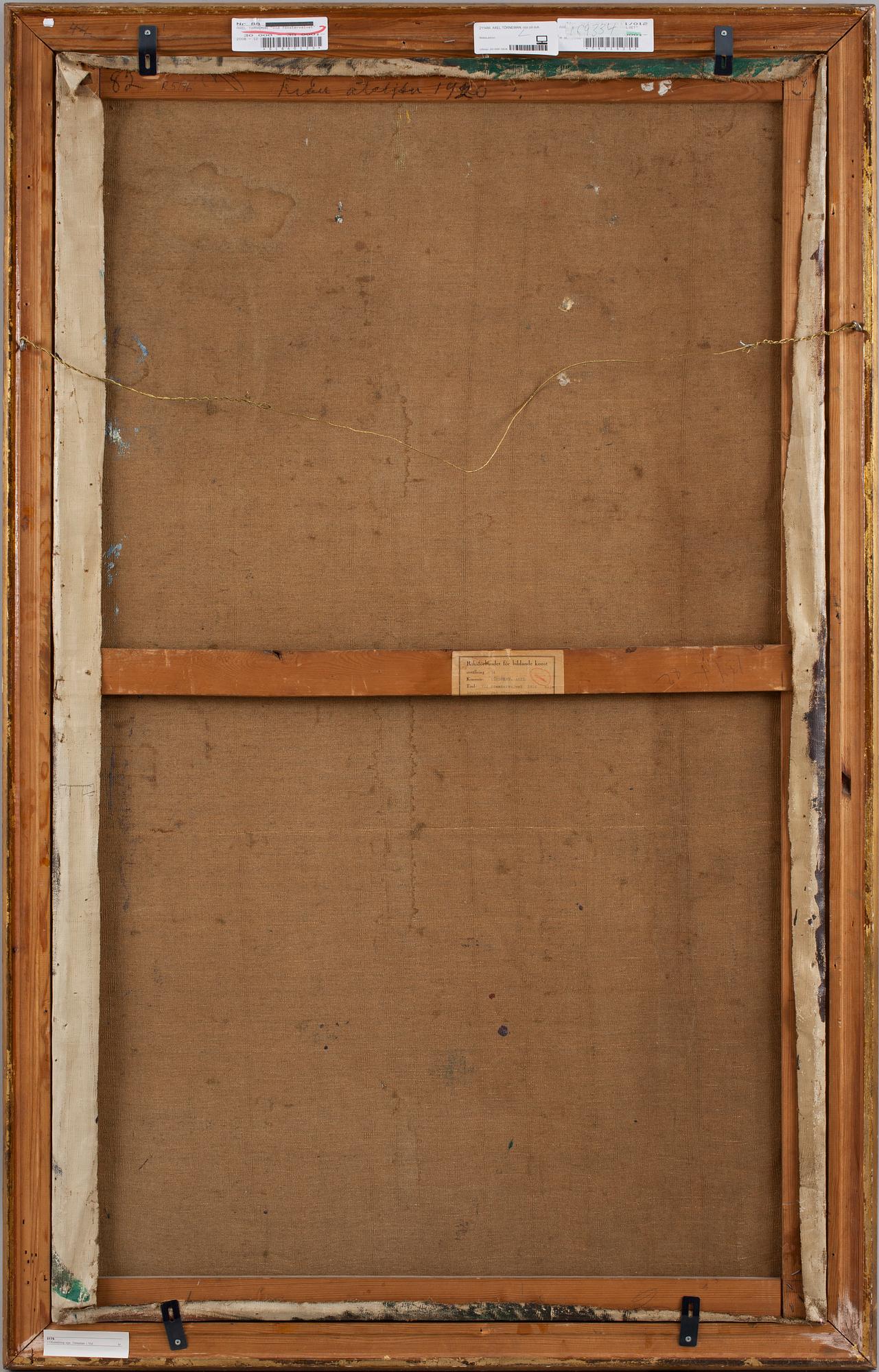 AXEL TÖRNEMAN, olja på duk, sign.