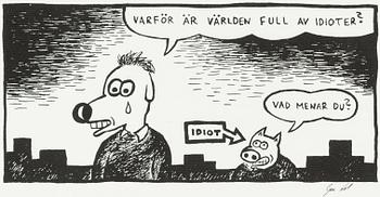 Gunnar Lundkvist, pigmentprint, signerad.