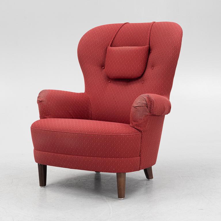 Carl Malmsten, a 'Rundrygg' armchair, AB O.H. Sjögren.