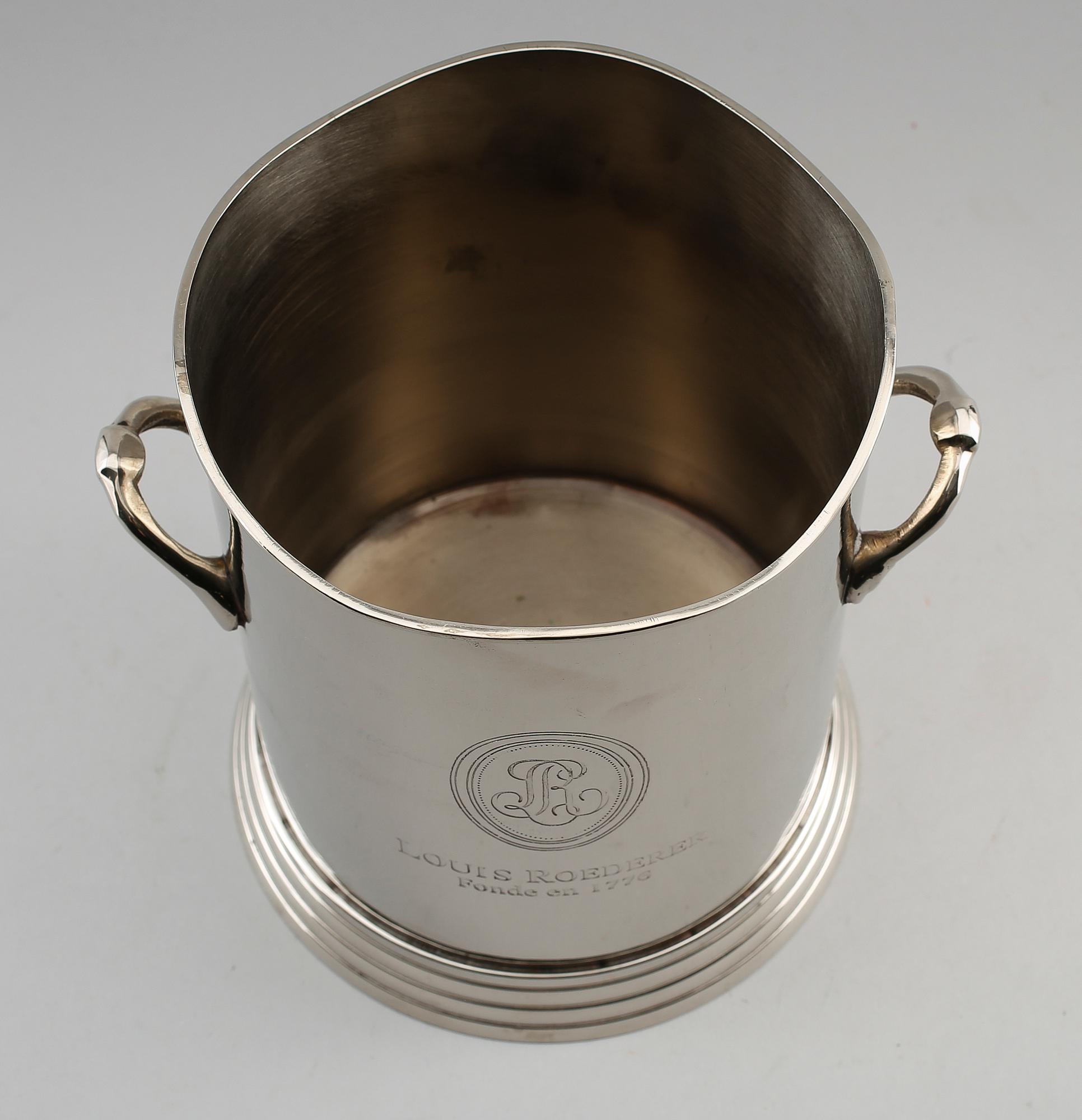 CHAMPAGNEKYLARE, nysilver, Louis Roederer, 1900-tal.