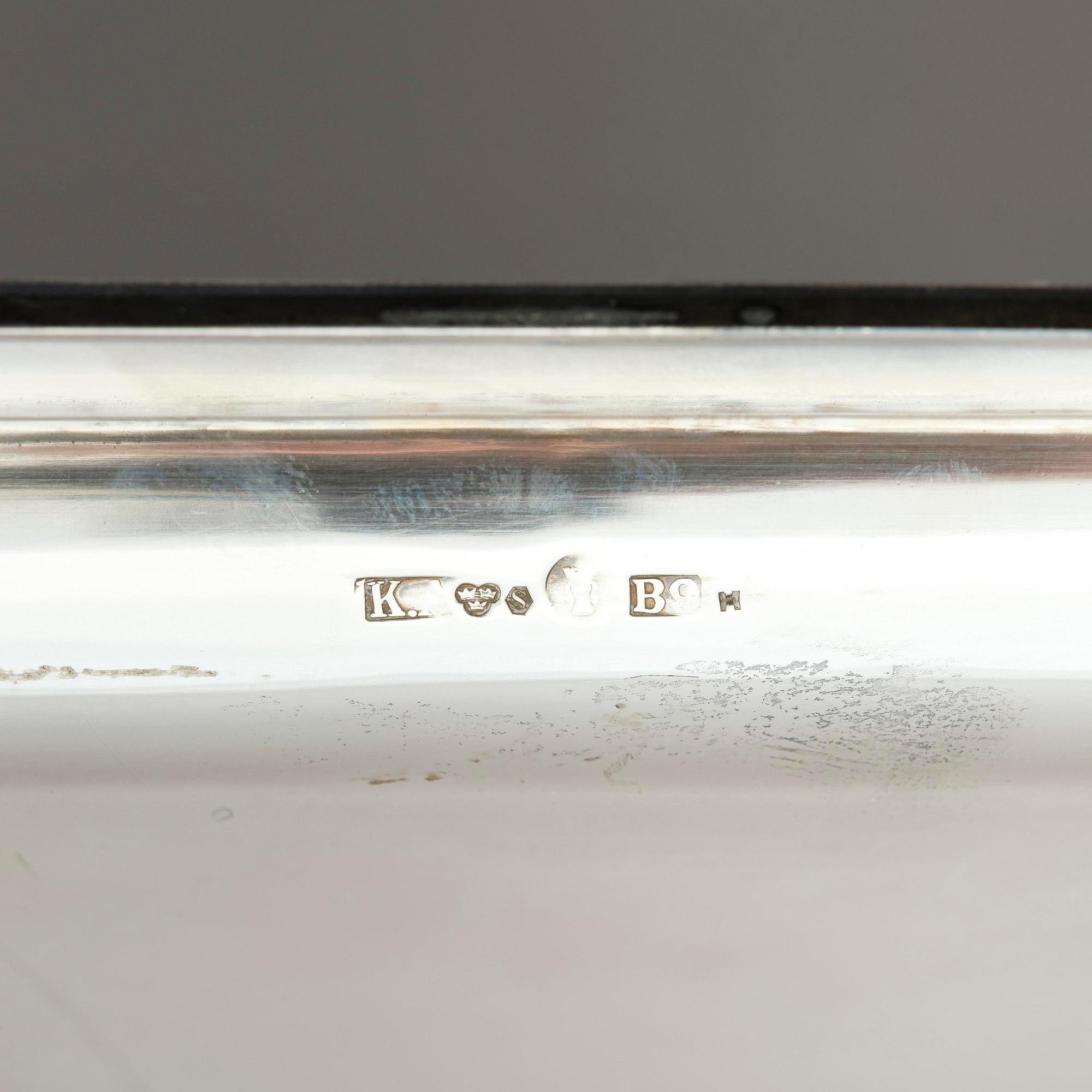 Karl Anderson, a Swedish silver tray, Stockholm 1952.