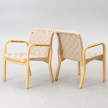 Alvar Aalto, Armchairs, 4 pcs, model 45, Artek, Finland.